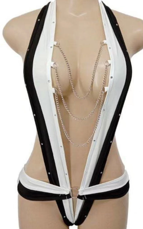 Premium Chained Slingshot Exotic Dance Wear Outfit